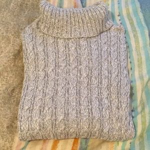 Grey Knit Turtleneck